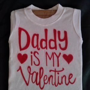 new airbrush valentine infant onsey